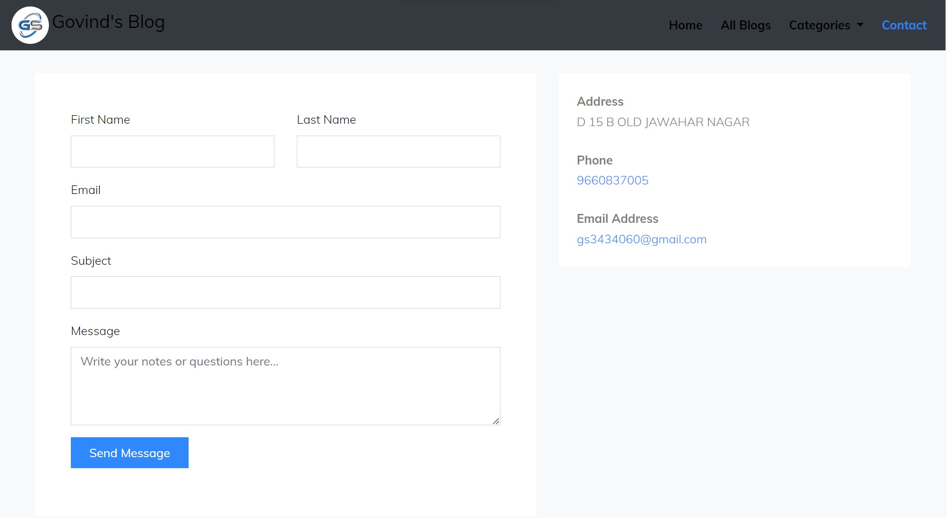Contact Form